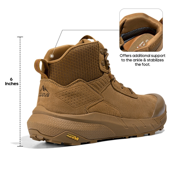 [VaporGuard] Men's Waterproof Military Tactical Work Boots - COYOTE - 2